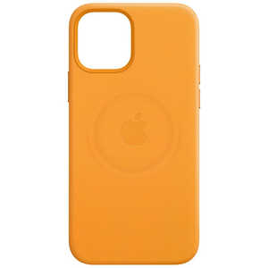 アップル 【純正】MagSafe対応 iPhone 12 mini レザーケース カリフォルニアポピー MHK63FEA