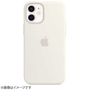 アップル 【純正】MagSafe対応iPhone 12 miniシリコーンケース-ホワイト MHKV3FE/A
