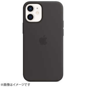 アップル 【純正】MagSafe対応iPhone 12 miniシリコーンケース-ブラック MHKX3FE/A