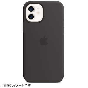 アップル 【純正】MagSafe対応iPhone 12/iPhone 12 Proシリコーンケース-ブラック MHL73FE/A