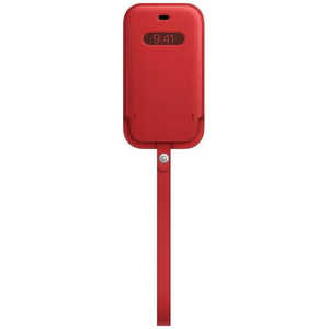 アップル 【純正】MagSafe対応iPhone 12 mini レザースリーブ (PRODUCT)RED MHMR3FE/A