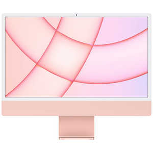 アップル iMac 24インチ Retina 4.5Kディスプレイモデル[2021年/ SSD 256GB/メモリ 8GB/8コアCPU/7コアGPU/Apple M1チップ/ピンク] ピンク MJVA3JA