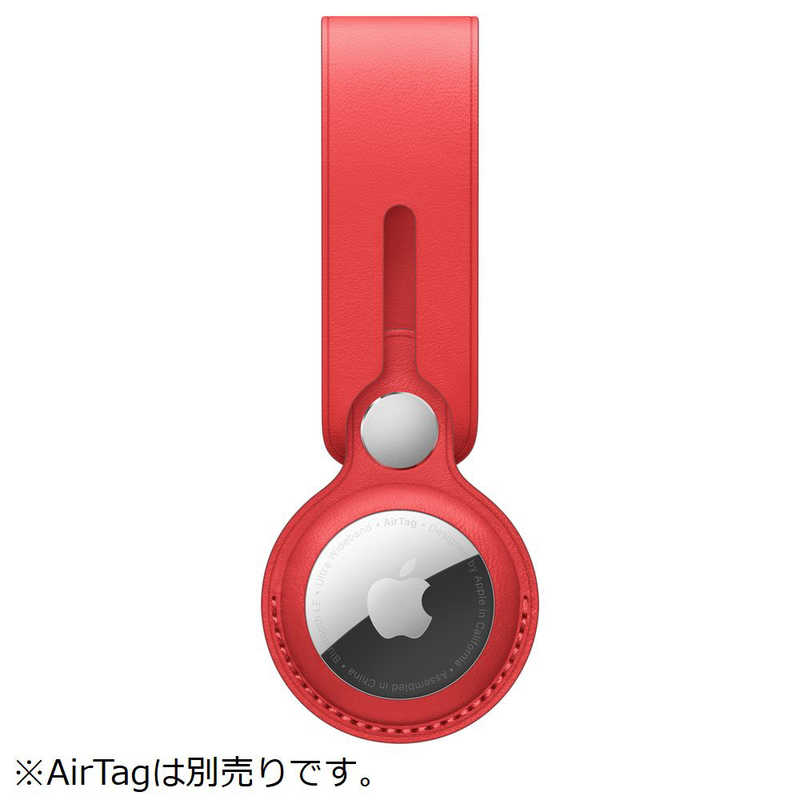 アップル AirTag 別倉庫からの配送 レザーループ RED 【62%OFF!】 MK0V3FEA PRODUCT