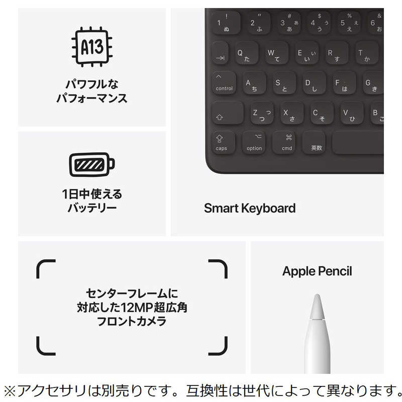 アップル アップル iPad 第9世代 A13 Bionic 10.2インチ Wi-Fi 64GB スペースグレイ MK2K3JA MK2K3JA