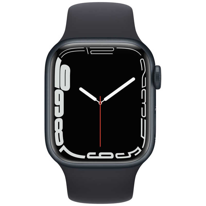 アップル Apple Watch Series 7（GPS+Cellularモデル）-  41mmミッドナイトアルミニウムケースとミッドナイトスポーツバンド - レギュラー MKHQ3J/A