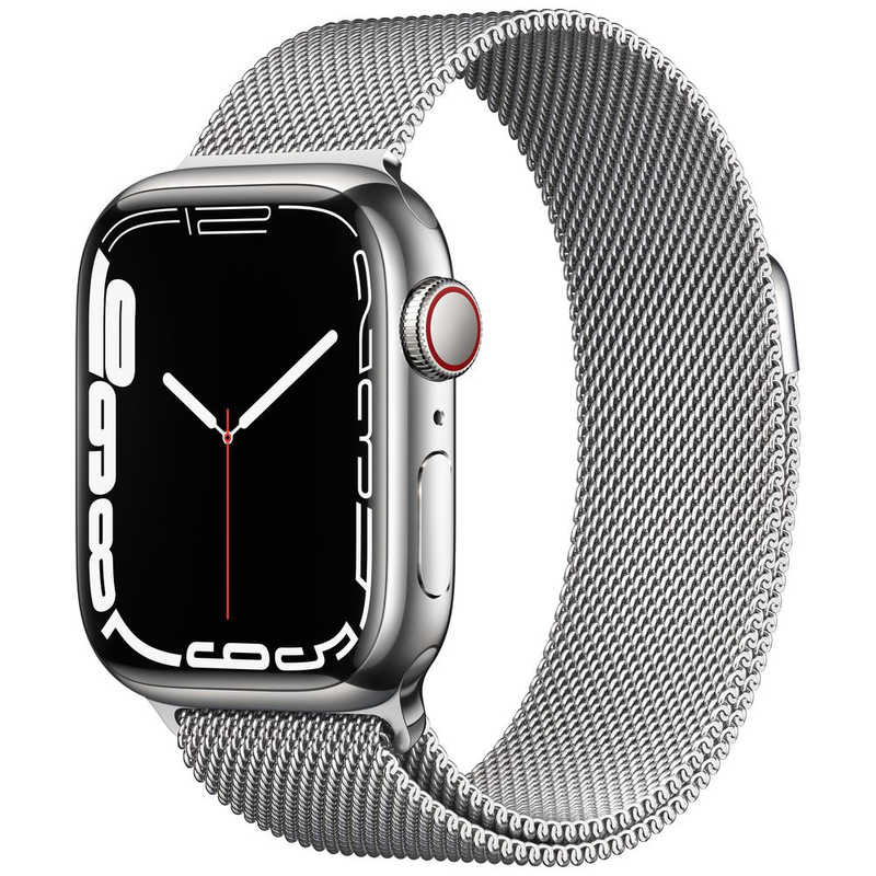 アップル アップル Apple Watch Series 7（GPS+Cellularモデル） 41mmシルバーステンレススチールケースとシルバーミラネーゼループ シルバーステンレススチール MKHX3J/A 41mmシルバーステンレススチールケースとシルバーミラネーゼループ シルバーステンレススチール MKHX3J/A