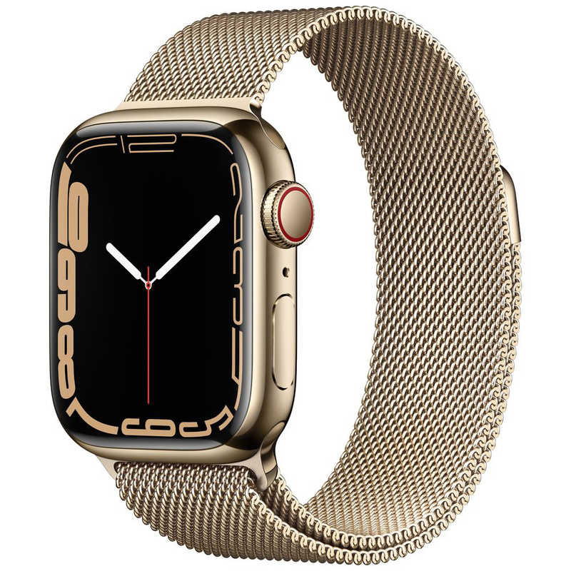 アップル アップル Apple Watch Series 7（GPS+Cellularモデル） 41mmゴールドステンレススチールケースとゴールドミラネーゼループ MKJ03J/A 41mmゴールドステンレススチールケースとゴールドミラネーゼループ MKJ03J/A