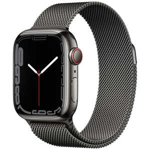 アップル アップルウォッチ Apple Watch Series 7(GPS+Cellularモデル） 41mmグラファイトステンレススチールケースとグラファイトミラネーゼループ MKJ23J/A