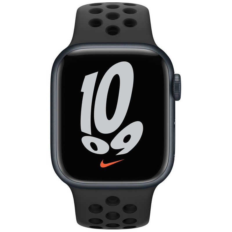 アップル アップル Apple Watch Nike Series 7（GPS+Cellularモデル） 41mm ミッドナイトアルミニウムケースとアンスラサイト/ブラックNikeスポーツバンド-レギュラー MKJ43J/A 41mm ミッドナイトアルミニウムケースとアンスラサイト/ブラックNikeスポーツバンド-レギュラー MKJ43J/A