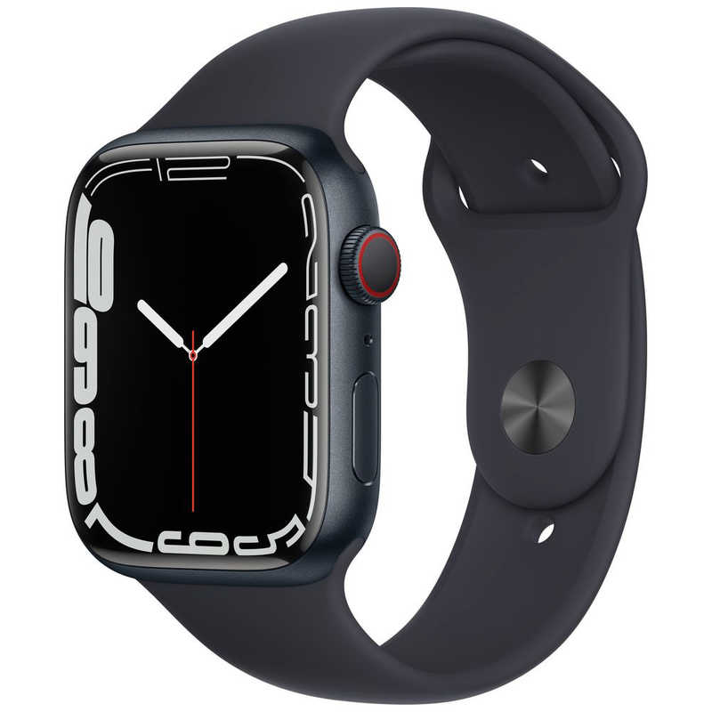 アップル アップル Apple Watch Series 7（GPS+Cellularモデル） 45mmミッドナイトアルミニウムケースとミッドナイトスポーツバンド - レギュラー ミッドナイトアルミニウム MKJP3J/A 45mmミッドナイトアルミニウムケースとミッドナイトスポーツバンド - レギュラー ミッドナイトアルミニウム MKJP3J/A
