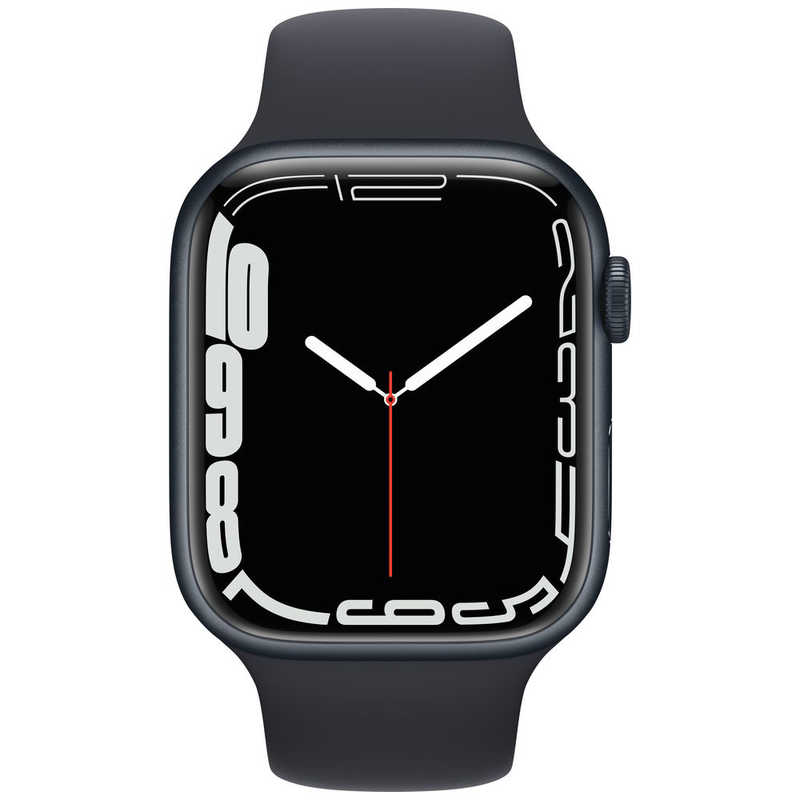 アップル Apple Watch Series 7（GPS+Cellularモデル）-  45mmミッドナイトアルミニウムケースとミッドナイトスポーツバンド - レギュラー MKJP3J/A