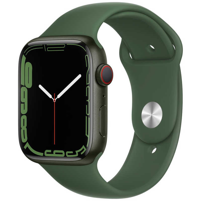 アップル アップル Apple Watch Series 7（GPS+Cellularモデル） 45mmグリーンアルミニウムケースとクローバースポーツバンド - レギュラー MKJR3J/A 45mmグリーンアルミニウムケースとクローバースポーツバンド - レギュラー MKJR3J/A