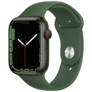 アップル Apple Watch Series 7（GPS+Cellularモデル） 45mmグリーンアルミニウムケースとクローバースポーツバンド - レギュラー MKJR3J/A