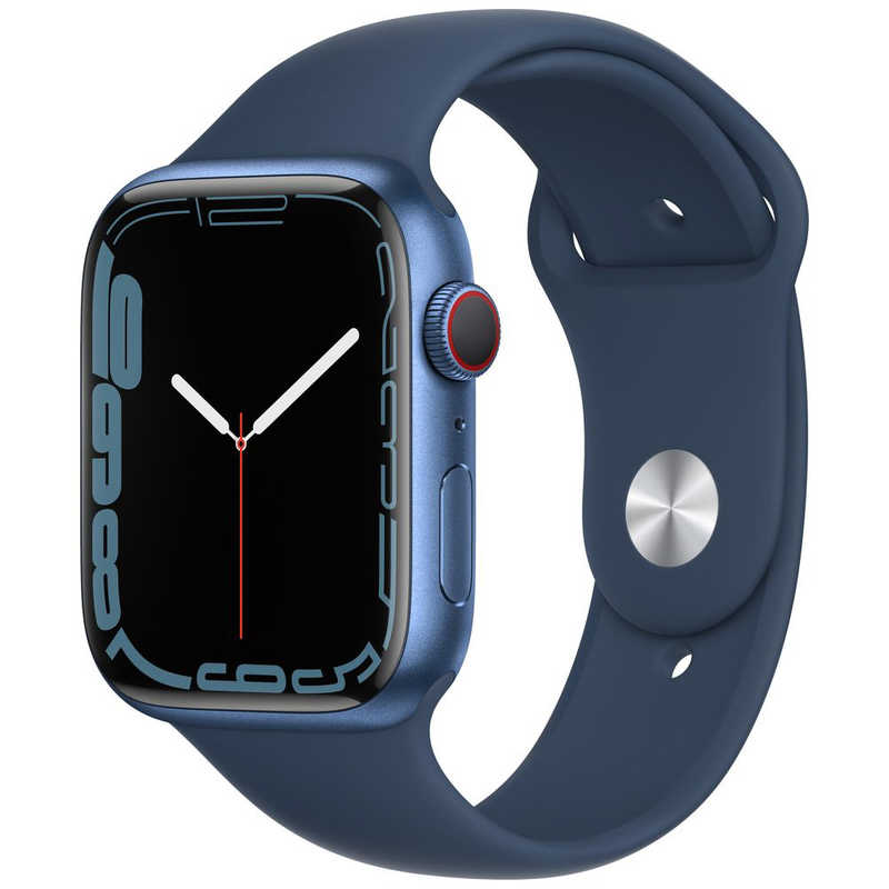 アップル アップル Apple Watch Series 7（GPS+Cellularモデル） 45mmブルーアルミニウムケースとアビスブルースポーツバンド - レギュラー MKJT3J/A 45mmブルーアルミニウムケースとアビスブルースポーツバンド - レギュラー MKJT3J/A
