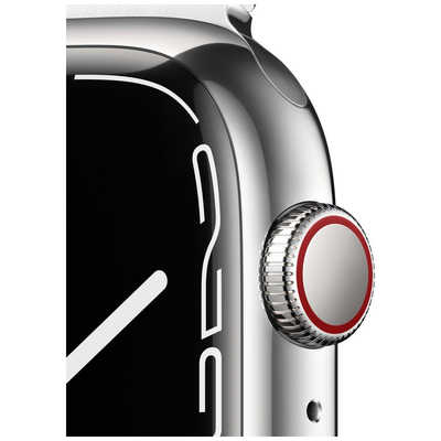 2495 極美品　Apple Watch series7 シルバー　セルラー アップル Apple Watch Series 7（GPS+Cellularモデル） 45mm