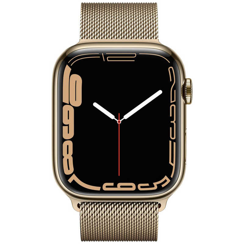 アップル アップル アップルウォッチ Apple Watch Series 7(GPS+Cellularモデル） 45mmゴールドステンレススチールケースとゴールドミラネーゼループ ゴールドステンレススチール MKJY3J/A 45mmゴールドステンレススチールケースとゴールドミラネーゼループ ゴールドステンレススチール MKJY3J/A