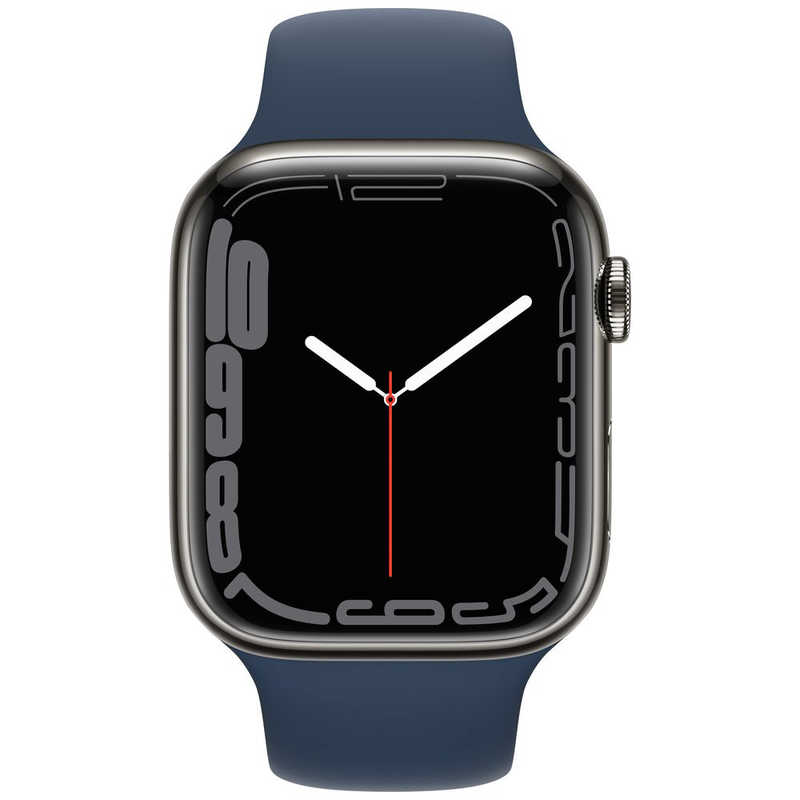 アップル アップル Apple Watch Series 7（GPS+Cellularモデル） 45mmグラファイトステンレススチールケースとアビスブルースポーツバンド - レギュラー グラファイトステンレススチール MKL23J/A 45mmグラファイトステンレススチールケースとアビスブルースポーツバンド - レギュラー グラファイトステンレススチール MKL23J/A