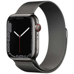 アップル Apple Watch Series 7（GPS+Cellularモデル） 45mmグラファイトステンレススチールケースとグラファイトミラネーゼループ グラファイトステンレススチール MKL33J/A