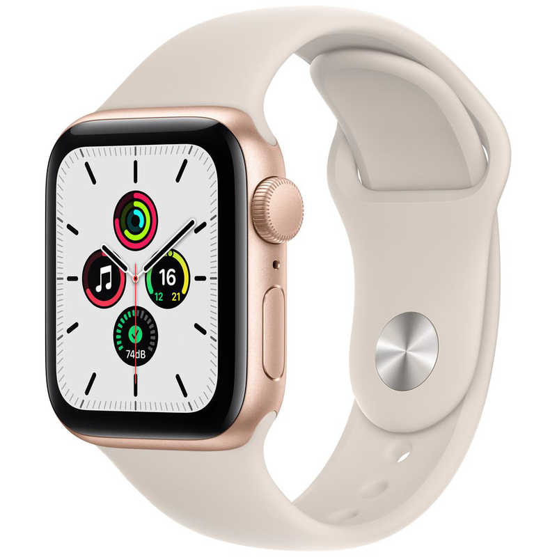 アップル アップル Apple Watch SE（第1世代：GPSモデル） 40mmゴールドアルミニウムケースとスターライトスポーツバンド ゴールドアルミニウム MKQ03J/A 40mmゴールドアルミニウムケースとスターライトスポーツバンド ゴールドアルミニウム MKQ03J/A