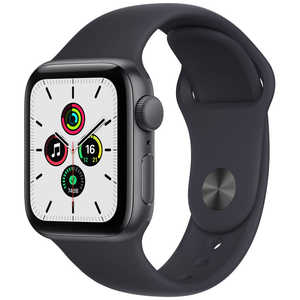 アップル アップルウォッチ Apple Watch SE(第1世代：GPSモデル) 40mmスペースグレイアルミニウムケースとミッドナイトスポーツバンド スペースグレイアルミニウム MKQ13J/A