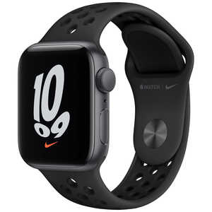 アップル Apple Watch Nike SE（GPSモデル） 40mmスペースグレイアルミニウムケースとアンスラサイト/ブラックNikeスポーツバンド スペースグレイアルミニウム MKQ33J/A