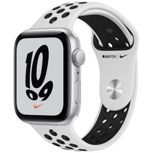 アップル Apple Watch Nike SE（GPS）44mmシルバーアルミニウムケース MKQ73JA