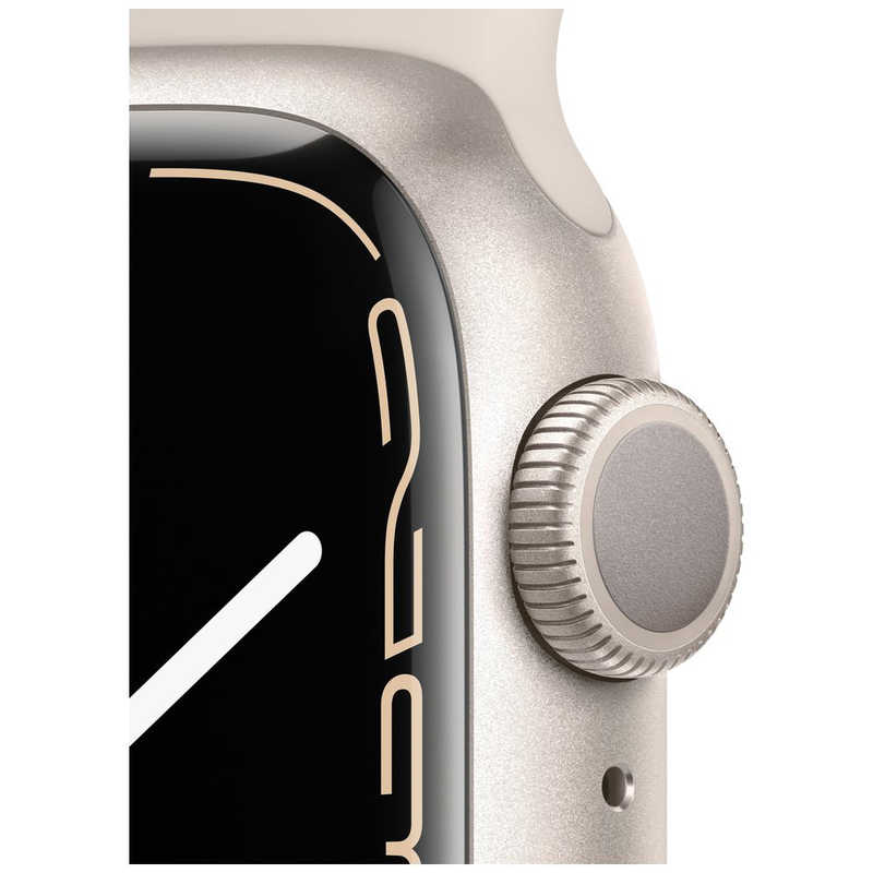 アップル アップル Apple Watch Series 7（GPSモデル） MKMY3J/A 41mmスターライトアルミニウムケースとスターライトスポーツバンド - レギュラー MKMY3J/A 41mmスターライトアルミニウムケースとスターライトスポーツバンド - レギュラー