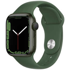 アップル Apple Watch Series 7（GPSモデル）- 41mmグリーンアルミニウムケースとクローバースポーツバンド - レギュラー MKN03JA