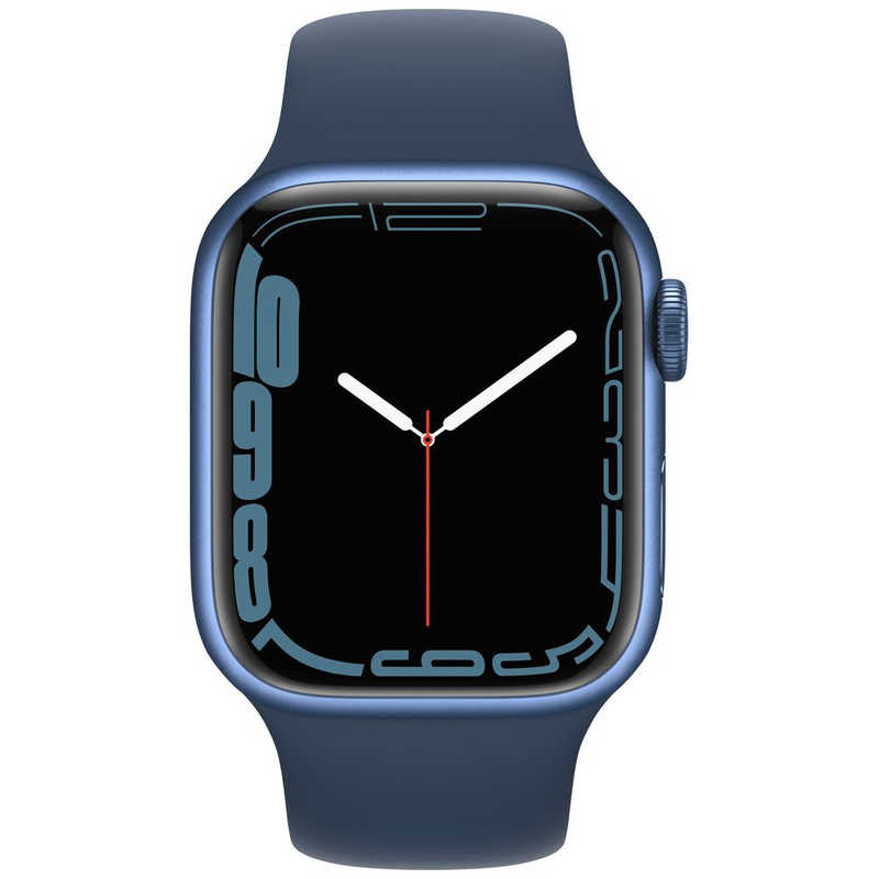 アップル アップル Apple Watch Series 7（GPSモデル） 41mmブルーアルミニウムケースとアビスブルースポーツバンド - レギュラー ブルーアルミニウム MKN13J/A 41mmブルーアルミニウムケースとアビスブルースポーツバンド - レギュラー ブルーアルミニウム MKN13J/A
