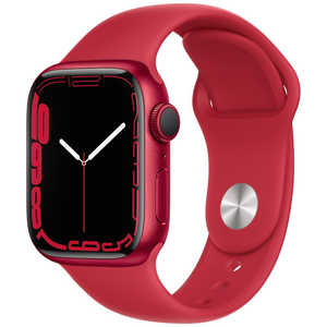 アップル Apple Watch Series 7（GPSモデル）- 41mm（PRODUCT）REDアルミニウムケースと（PRODUCT）REDスポーツバンド - レギュラー MKN23JA