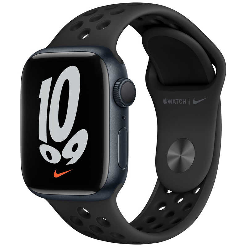 アップル アップル Apple Watch Nike Series 7（GPSモデル） 41mmミッドナイトアルミニウムケースとアンスラサイト/ブラックNikeスポーツバンド - レギュラー MKN43J/A 41mmミッドナイトアルミニウムケースとアンスラサイト/ブラックNikeスポーツバンド - レギュラー MKN43J/A
