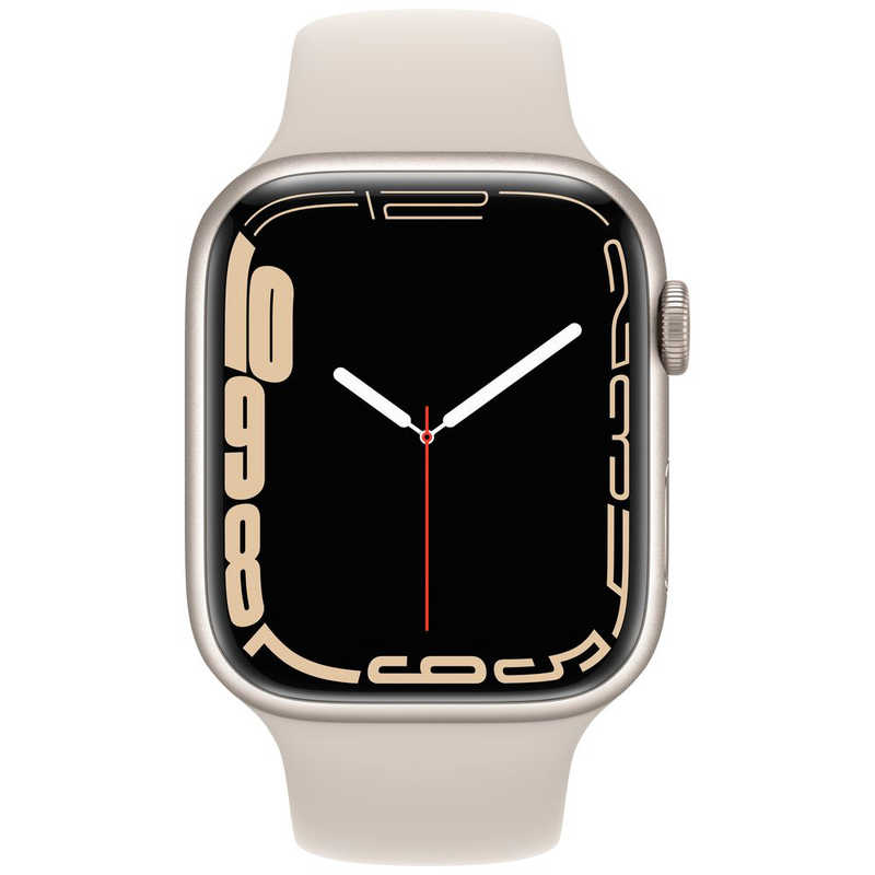 アップル アップル Apple Watch Series 7（GPSモデル） 45mmスターライトアルミニウムケースとスターライトスポーツバンド - レギュラー スターライトアルミニウム MKN63J/A 45mmスターライトアルミニウムケースとスターライトスポーツバンド - レギュラー スターライトアルミニウム MKN63J/A