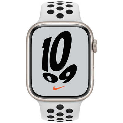 アップル Apple Watch Nike Series 7（GPSモデル） 45mmスターライト