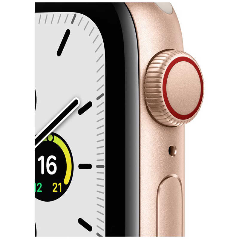 アップル アップル Apple Watch SE（第1世代：GPS+Cellularモデル） 40mmゴールドアルミニウムケースとスターライトスポーツバンド ゴールドアルミニウム MKQX3J/A 40mmゴールドアルミニウムケースとスターライトスポーツバンド ゴールドアルミニウム MKQX3J/A