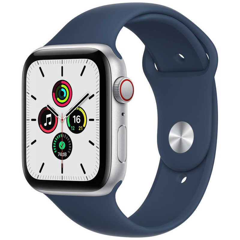 超美品の アップル Apple Watch SE GPS + Cellular 販売 44mmシルバーアルミニウム MKRY3JA