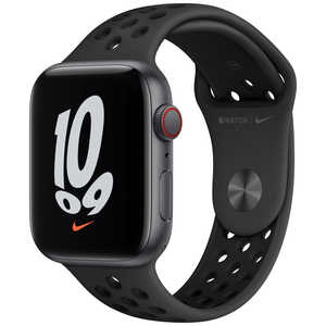 アップル Apple Watch Nike SE（GPS+Cellularモデル） 44mmスペースグレイアルミニウムケースとアンスラサイト/ブラックNikeスポーツバンド スペースグレイアルミニウム MKT73J/A
