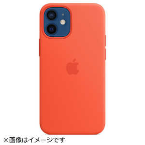 アップル 「純正」MagSafe対応 iPhone 12 mini シリコーンケース エレクトリックオレンジ  MKTN3FEA