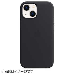 アップル MagSafe対応 iPhone 13 mini レザーケース ミッドナイト MM0M3FEA