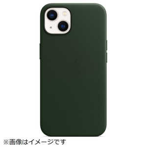 アップル MagSafe対応 iPhone 13 レザーケース セコイアグリーン MM173FEA