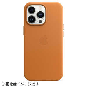 アップル MagSafe対応 iPhone 13 Pro レザーケース ゴールデンブラウン MM193FEA