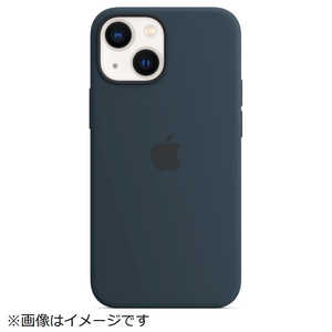 アップル MagSafe対応 iPhone 13 mini シリコーンケース アビスブルー MM213FEA