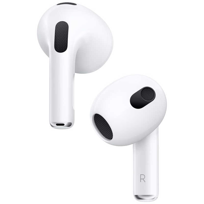 アップル アップル AirPods（第3世代）[リモコン・マイク対応 /ワイヤレス(左右分離) /Bluetooth] MME73J/A MME73J/A