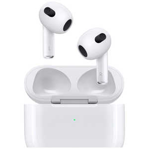 アップル AirPods（第3世代）[リモコン・マイク対応 /ワイヤレス(左右分離) /Bluetooth] MME73J/A