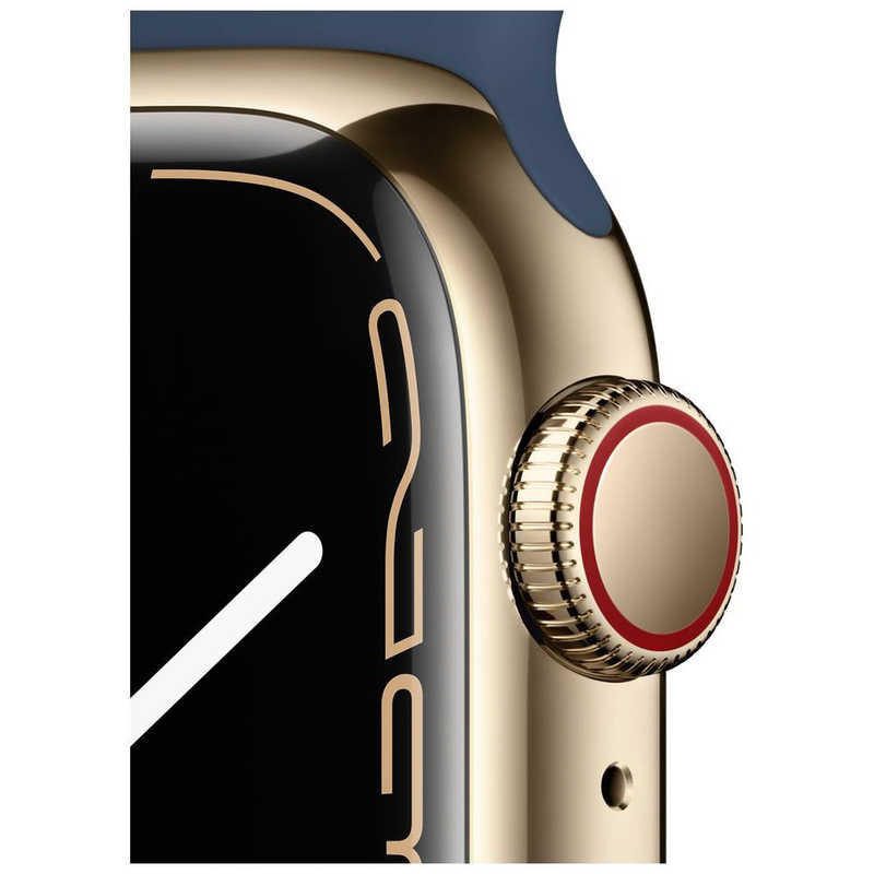 アップル アップル Apple Watch Series 7（GPS + Cellularモデル） 41mmゴールドステンレススチールケースとアビスブルースポーツバンド - レギュラー MN9K3J/A 41mmゴールドステンレススチールケースとアビスブルースポーツバンド - レギュラー MN9K3J/A