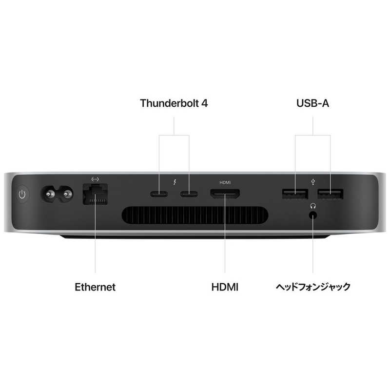 アップル アップル Mac mini [ディスプレイなし / M2チップ（8コアCPU/10コアGPU）/ メモリ 8GB / SSD 512GB] MMFK3J/A MMFK3J/A