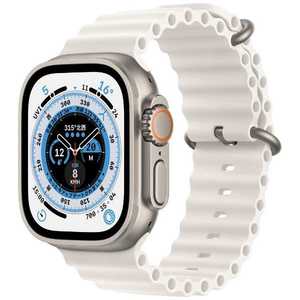 アップル Apple Watch Ultra(GPS + Cellularモデル) 49mmチタニウムケースとホワイトオーシャンバンド-MNHF3J/A