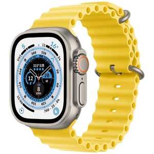 アップル Apple Watch Ultra(GPS + Cellularモデル) 49mmチタニウムケースとイエローオーシャンバンド-MNHG3J/A