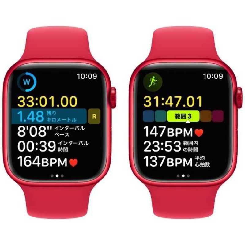 アップル アップル Apple Watch Series 8(GPSモデル) 45mm(PRODUCT)REDアルミニウムケースと(PRODUCT)REDスポーツバンド - レギュラー-MNP43J/A 45mm(PRODUCT)REDアルミニウムケースと(PRODUCT)REDスポーツバンド - レギュラー-MNP43J/A