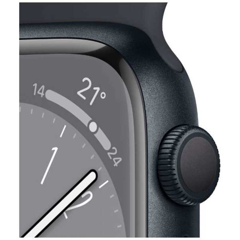 アップル アップル Apple Watch Series 8(GPSモデル) 41mmミッドナイトアルミニウムケースとミッドナイトスポーツバンド - レギュラー-MNP53J/A 41mmミッドナイトアルミニウムケースとミッドナイトスポーツバンド - レギュラー-MNP53J/A