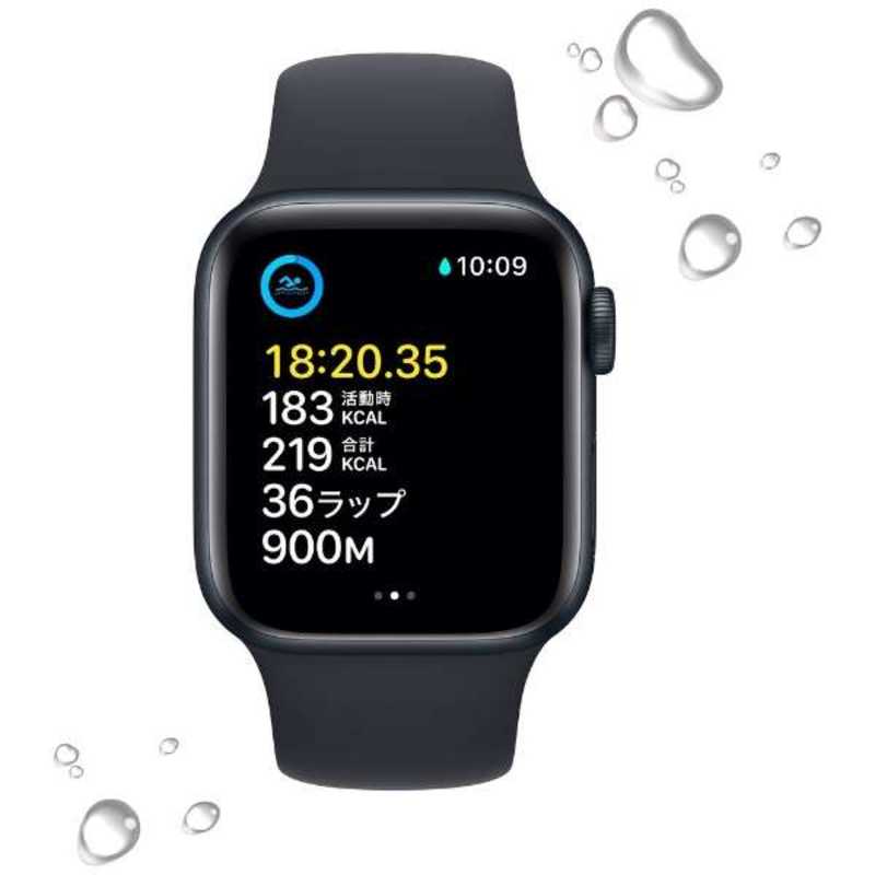 アップル アップル Apple Watch SE(GPSモデル) 40mmミッドナイトアルミニウムケースとミッドナイトスポーツバンド - レギュラー-MNJT3J/A 40mmミッドナイトアルミニウムケースとミッドナイトスポーツバンド - レギュラー-MNJT3J/A